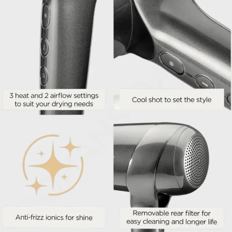 BaByliss Titanium Shine Hair Dryer D6200DSDE - Dohans Essentials - qatar