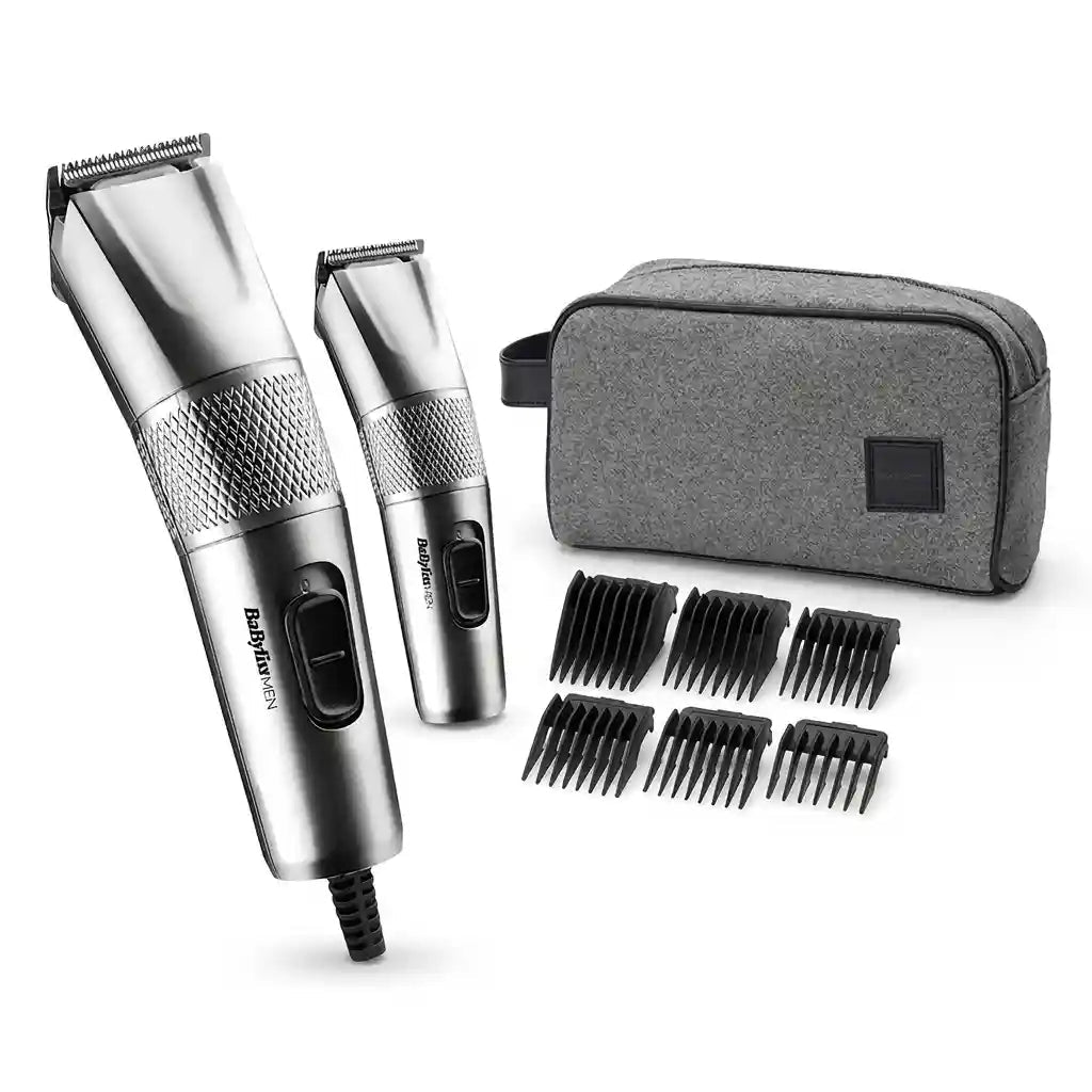 BaBylissMen Hair Clipper & Mini Trimmer Set 7755PSDE - Dohans Essentials - qatar