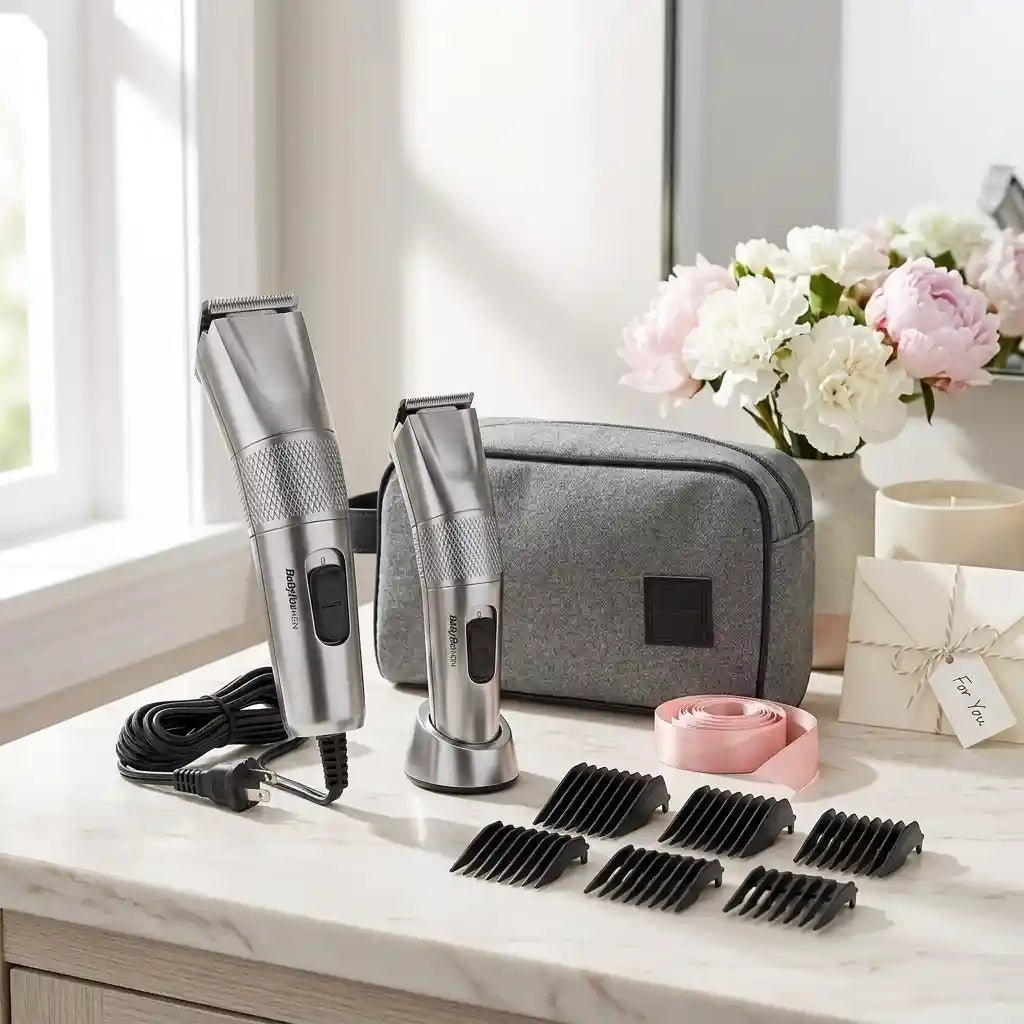 BaBylissMen Hair Clipper & Mini Trimmer Set 7755PSDE - Dohans Essentials - qatar