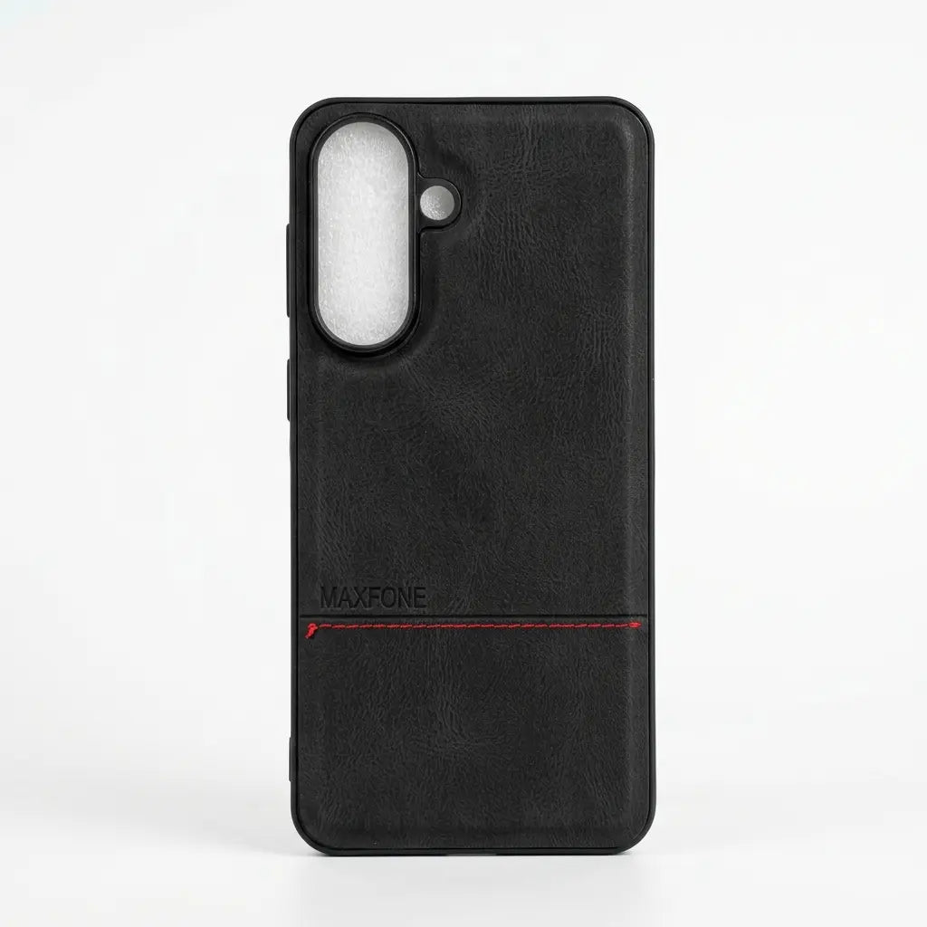Purple phone case on a white background