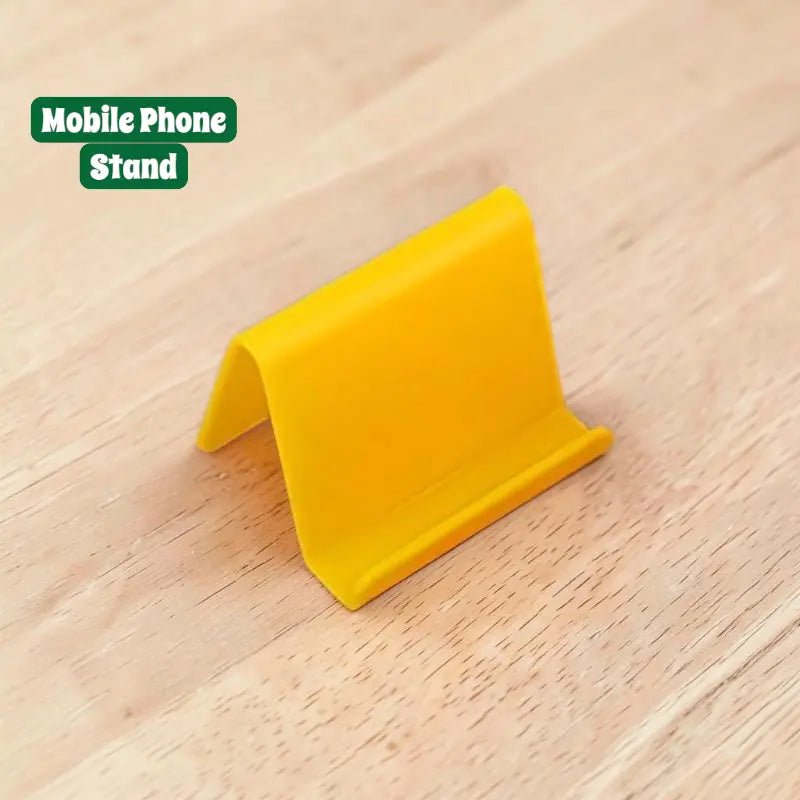 Cute Plastic Desk Mobile Phone Stand Holder - Dohans Essentials - Yellow - qatar