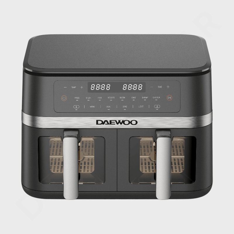 DAEWOO 11L Dual Basket Digital Air Fryer DAF 1126 - Dohans Essentials - qatar