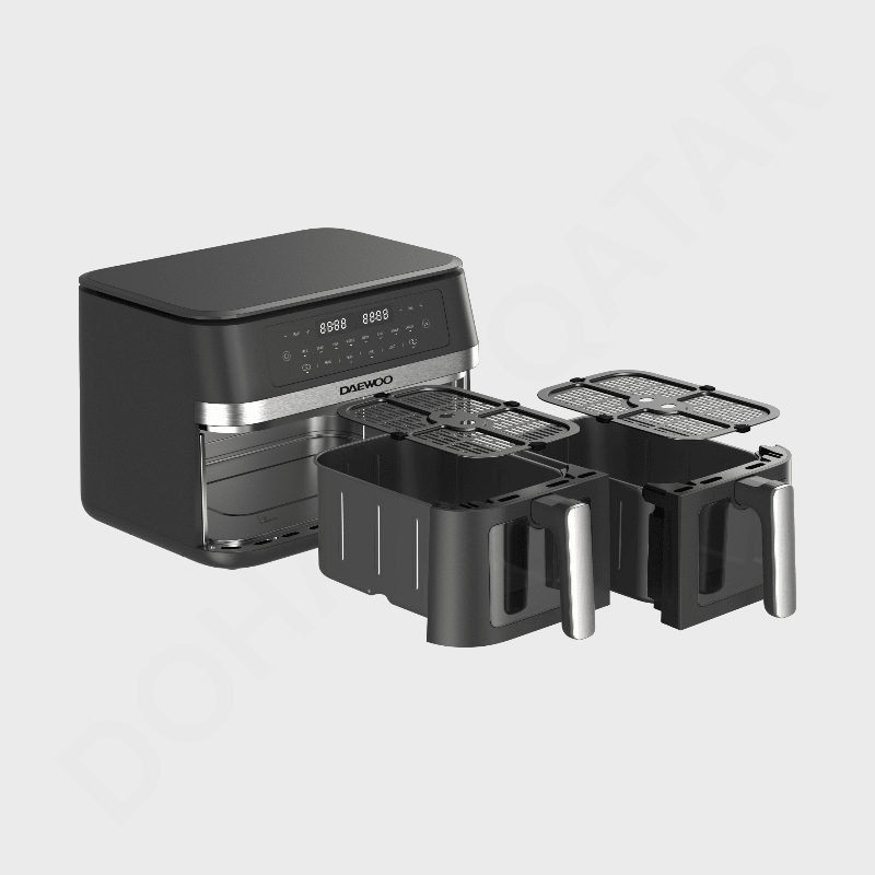DAEWOO 11L Dual Basket Digital Air Fryer DAF 1126 - Dohans Essentials - qatar