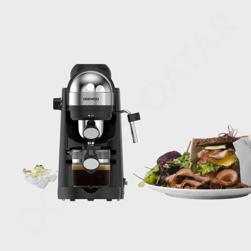 DAEWOO 3.5 Bar Espresso Maker with Milk Frothing DEM 2007 - Dohans Essentials - qatar