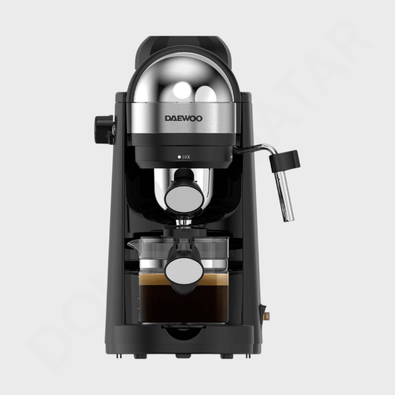 DAEWOO 3.5 Bar Espresso Maker with Milk Frothing DEM 2007 - Dohans Essentials - qatar