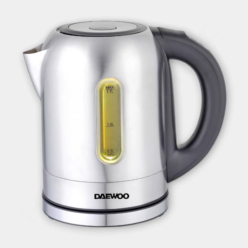 Daewoo DEK - 1756 1.7L Stainless Steel Cordless Kettle with Color LED - Dohans Essentials - qatar