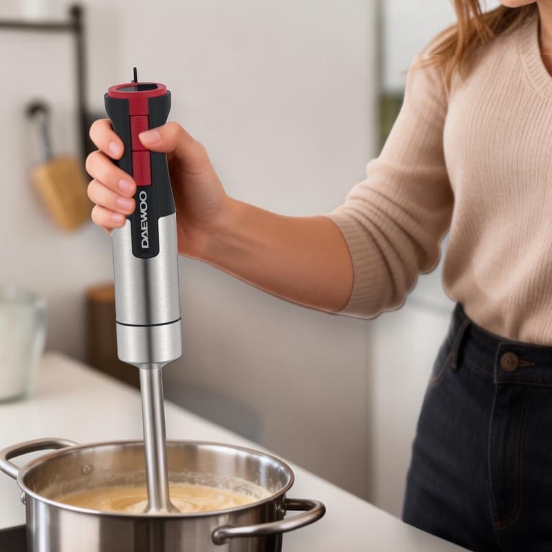 Daewoo DHB - 3212 1200W Hand Blender & Chopper 3 - in - 1 - Dohans Essentials - qatar