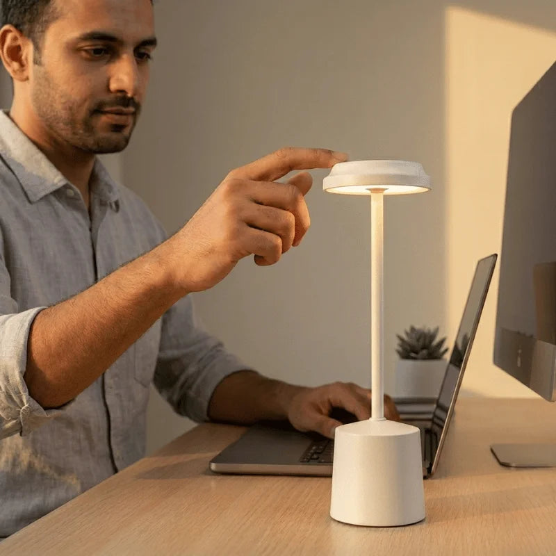 LED Desk Lamp 2W RGB Touch Switch USB Charging Aluminum