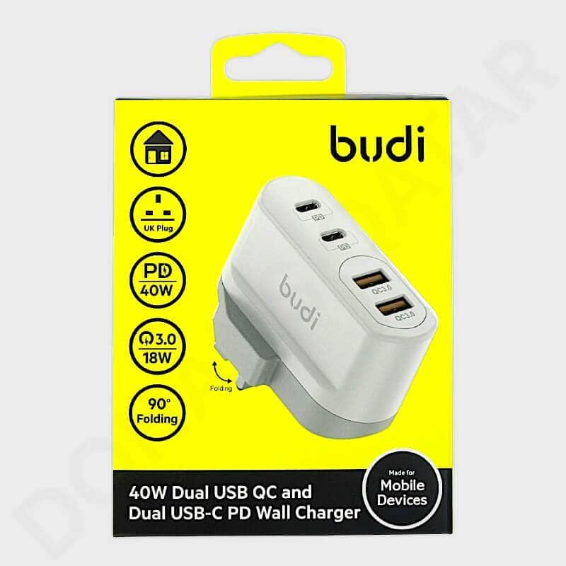 Dohans Adapters Budi 40W Dual USB & Dual Type-C Adapter