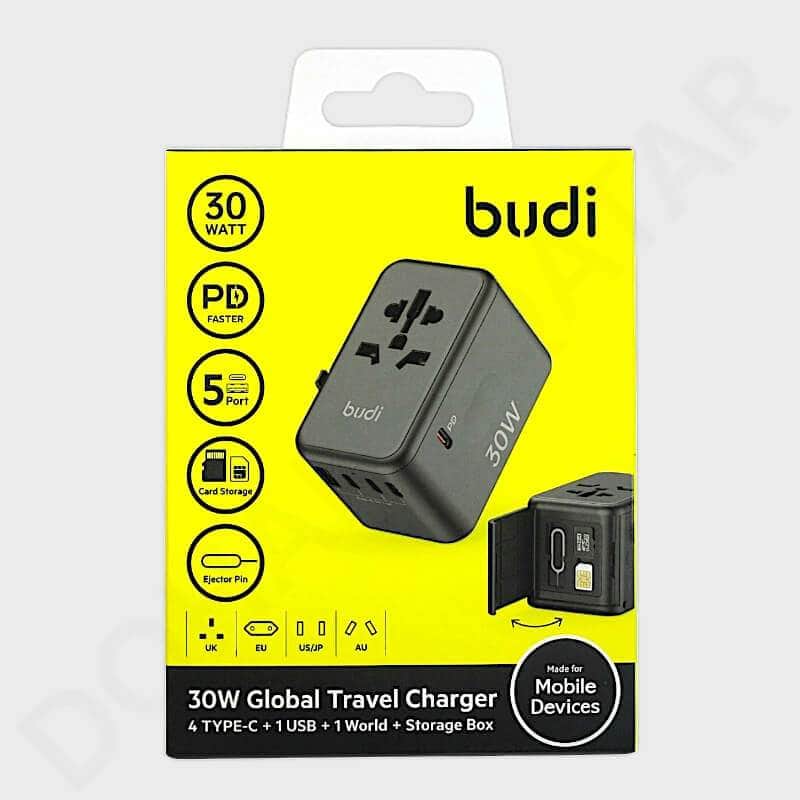 Dohans Adapters Budi 5-Port 30W USB Global Travel Adapter with PD