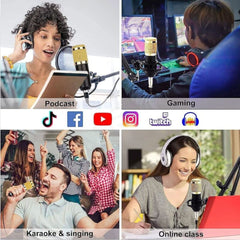 Dohans Audio Accessories Singing Live Sound Card Live Broadcast Microphone