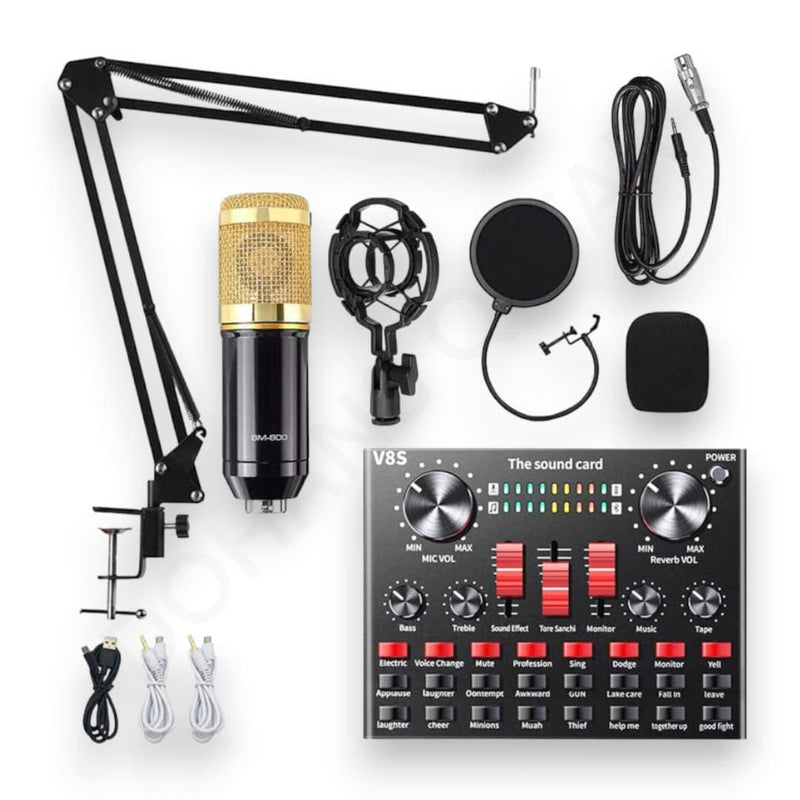 Dohans Audio Accessories Singing Live Sound Card Live Broadcast Microphone
