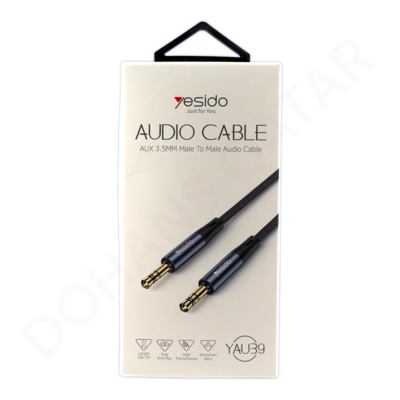 Yesido 3.5mm Aux Audio Cable - Audio Cable available at Dohans Qatar