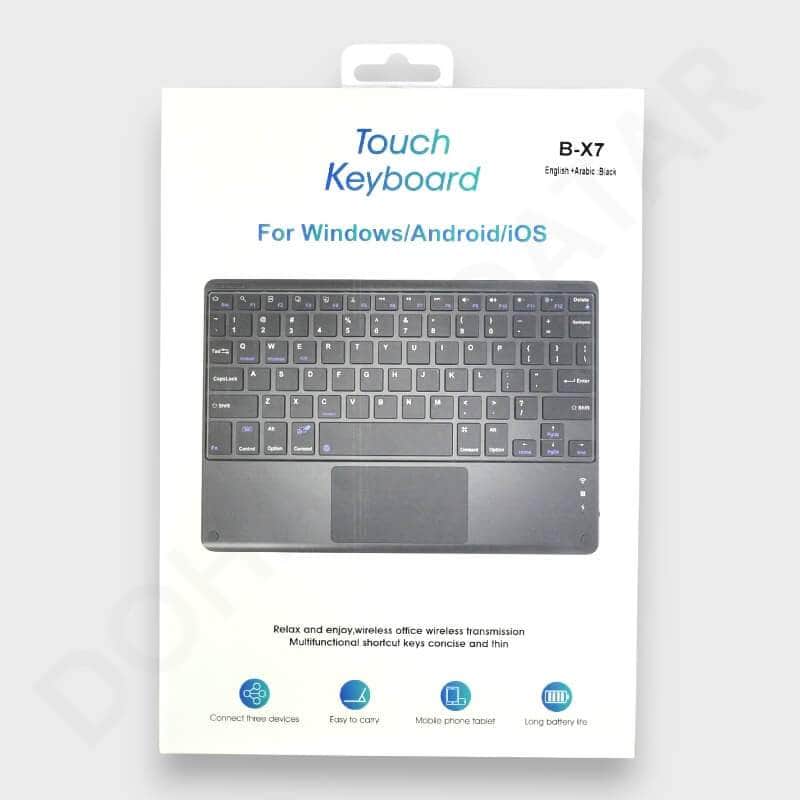 B-X7 Touch Bluetooth Keyboard - Bluetooth Smart Keyboard available at Dohans Qatar