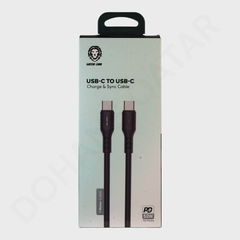 Green Lion Usb-C To Usb-C 50W Data Cable - Data Cable available at Dohans Qatar