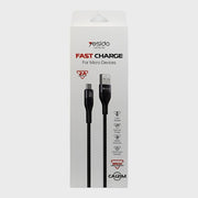 Yesido CA121M USB To Micro USB Data Cable - Data Cable available at Dohans Qatar