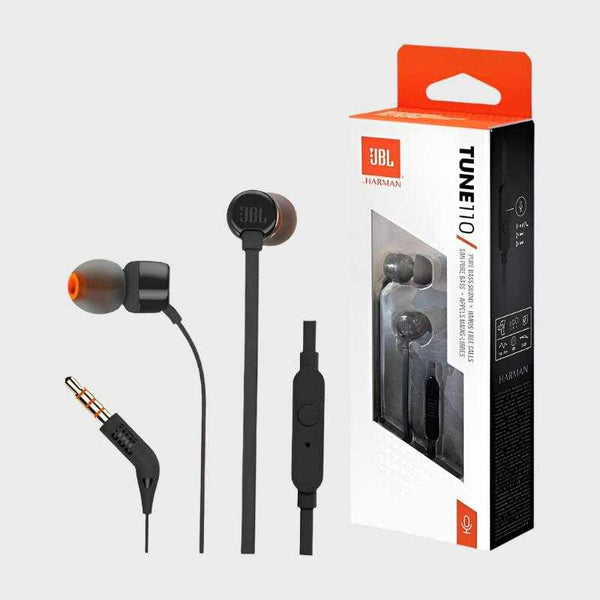 JBL Tune 110 Wired Earphone Dohans Mobile Tab Accessories
