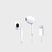 Wired Earpods Lightning Connector Earphone (Genuine) - Earphone available at Dohans Qatar