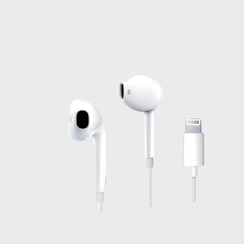Wired Earpods Lightning Connector Earphone (Genuine) - Earphone available at Dohans Qatar