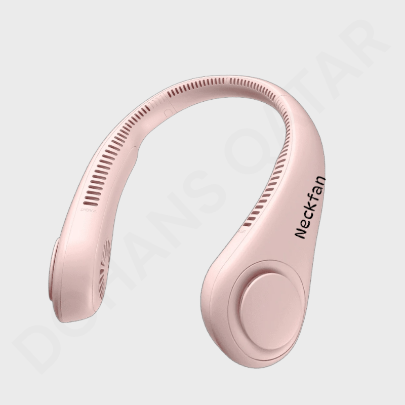 Dohans Fans Pink Neck Fan Veneless Hanging Portable Fan