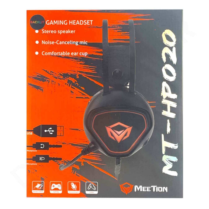 Dohans Headphones Meetion MT-HP020 Backlit Gaming Stereo Speaker with Noise Canceling Mic Headphone