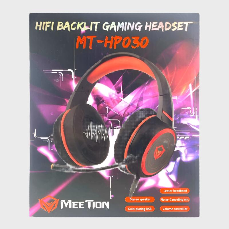 Dohans Headphones Meetion MT-HP030 Hifi Backlit Gaming Stereo Speaker with Noise Canceling Mic Headphone