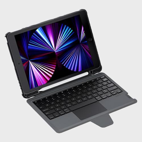 Dohans iPad Cover Apple iPad 10.2 2019 / 2020 / 2021 Bumper Combo Keyboard Cover & Case
