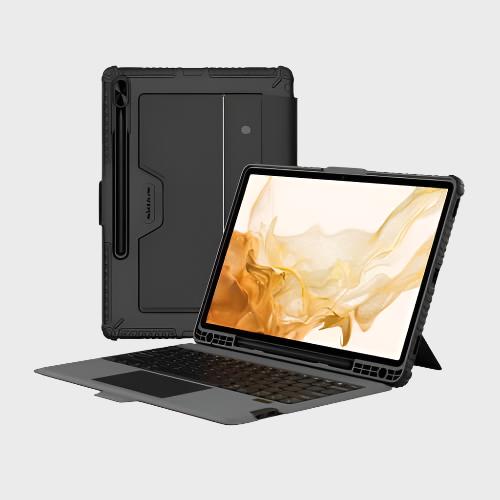 Dohans iPad Cover Samsung Tab S8+ / S8+ 5G / S7 FE Bumper Combo Keyboard Cover & Case