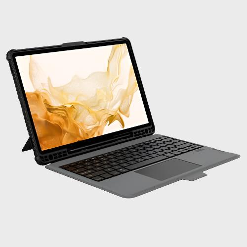 Dohans iPad Cover Samsung Tab S8+ / S8+ 5G / S7 FE Bumper Combo Keyboard Cover & Case