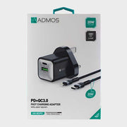 Admos 20W PD Lightning Charger With 30W PD Cable - Chargers available at Dohans Qatar