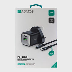 Admos 20W PD Lightning Charger With 30W PD Cable Dohans