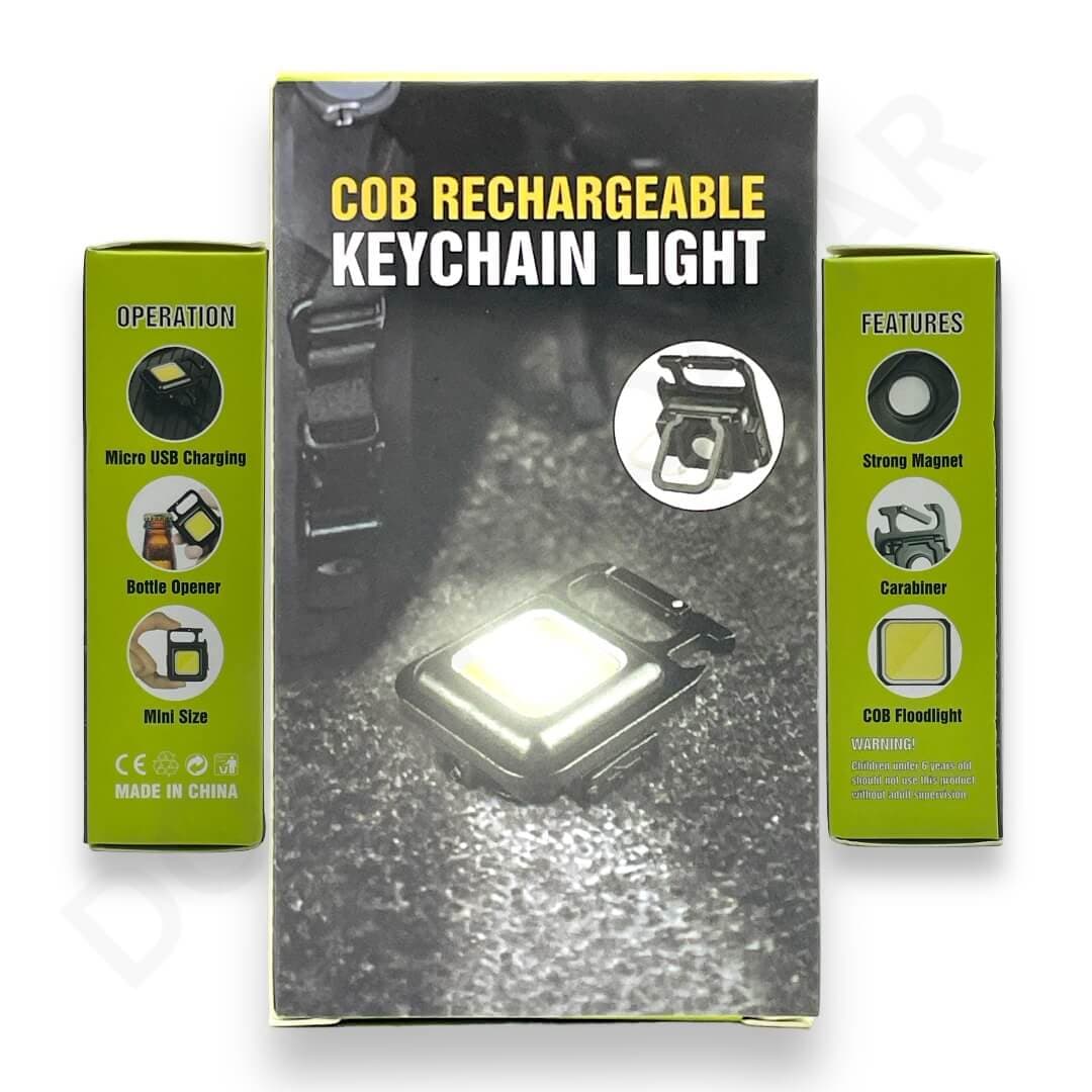 COB Rechargeable Keychain Light - Keyring available at Dohans Qatar