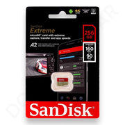 SanDisk Extreme 256 GB High Speed A2 MicroSD Memory Card - Memory Card available at Dohans Qatar