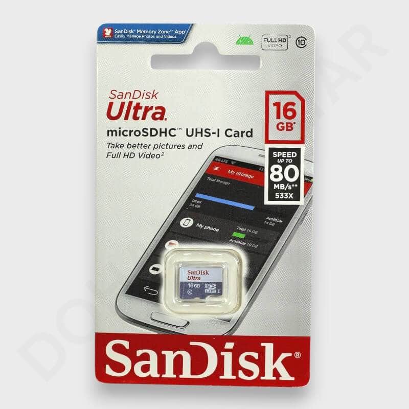 Dohans Memory Card SanDisk Ultra Micro SD 16GB Memory Card Class 10