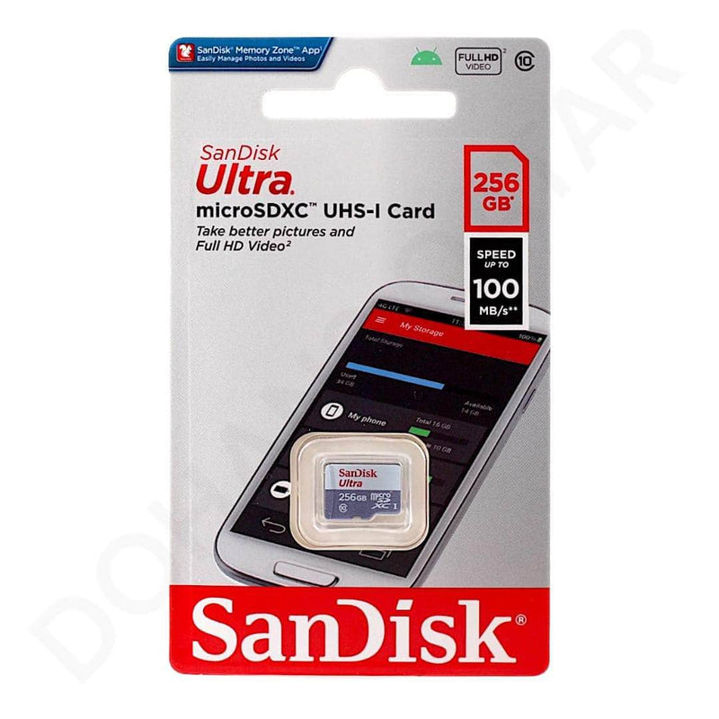 ScanDisk 256 GB Ultra Memory Card Dohans Qatar Mobile Accessories scandisk-256-gb-ultra-memory-card-dohans-qatar-mobile-accessories