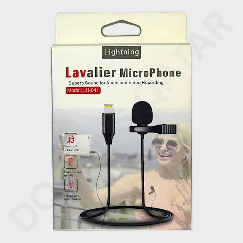 Lavalier JH-041 Wired Lightning Microphone - Microphone available at Dohans Qatar