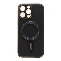 Dohans Mobile Phone Accessories Black iPhone 14 Pro Gold Border MagSafe Ring Case & Cover