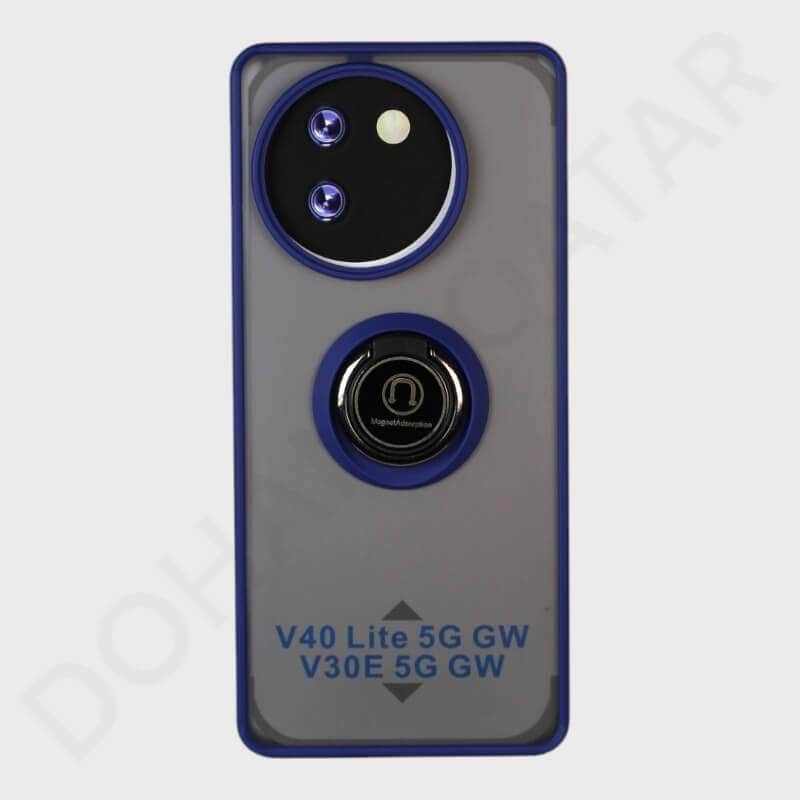 Dohans Mobile Phone Accessories Blue Vivo V40 Lite Magnetic Ring Cover & Case