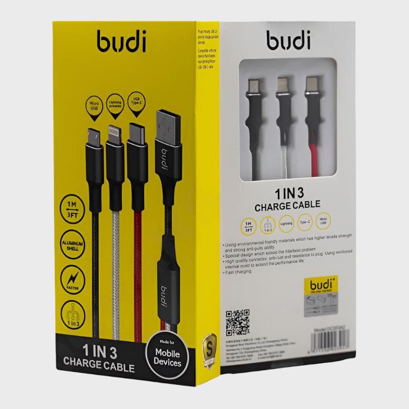 Budi USB to Lightning Data Cable Dohans Qatar Mobile Accessories