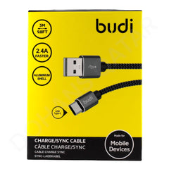 Dohans Mobile Phone Accessories Budi USB To Type-C Data Cable 3 Meter
