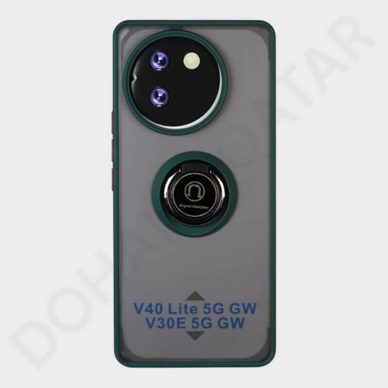 Dohans Mobile Phone Accessories Green Vivo V40 Lite Magnetic Ring Cover & Case