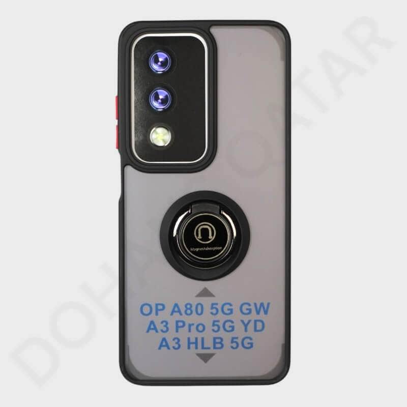 Oppo A80 Magnetic Ring Cover & Case - Mobile Phone Cases available at Dohans Qatar