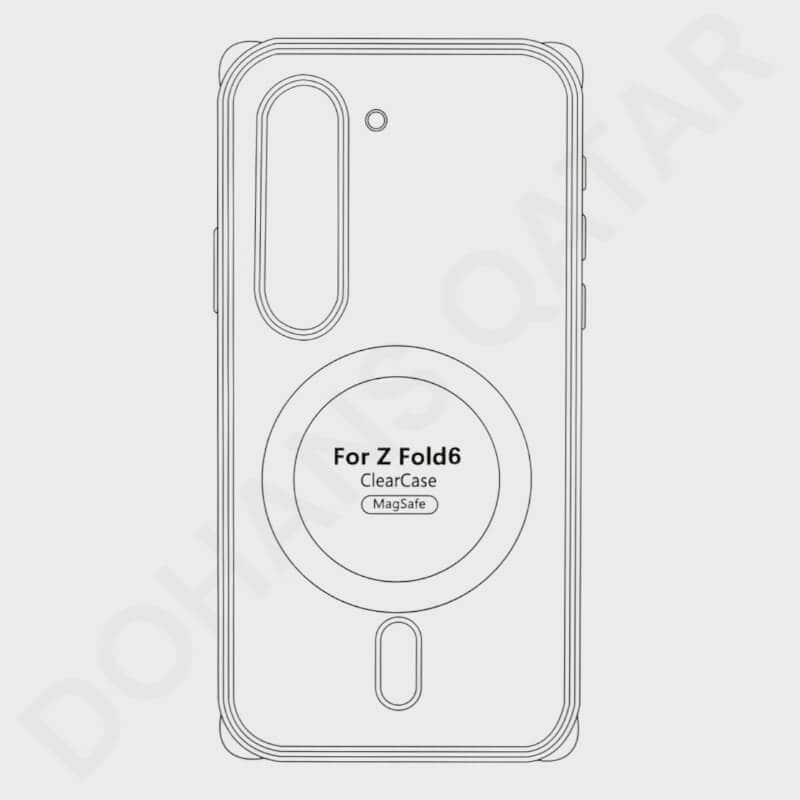 Samsung Galaxy Z Fold 6 Magsafe Clear Cover & Case - Mobile Phone Cases available at Dohans Qatar