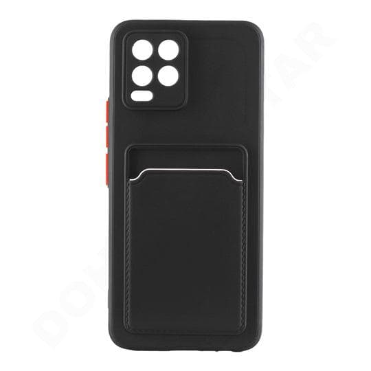 Dohans Mobile Phone case Black Realme 8/ 8 Pro Silicone Card Holder Cover & Case