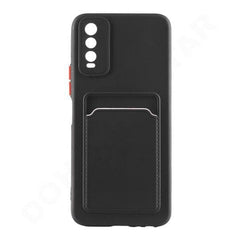 Dohans Mobile Phone case Black Vivo Y20/ Y20I/ Y12S/ Y20S Silicone Card Holder Cover & Case