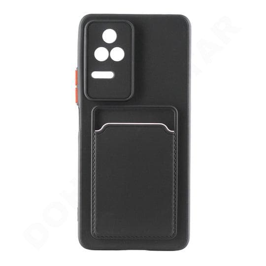 Dohans Mobile Phone case Black Xiaomi Poco F4 Silicone Card Holder Cover & Case
