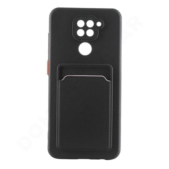 Dohans Mobile Phone case Black Xiaomi Redmi Note 9 Silicone Card Holder Cover & Case