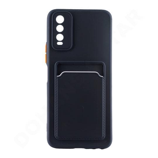 Dohans Mobile Phone case Dark Blue Vivo Y20/ Y20I/ Y12S/ Y20S Silicone Card Holder Cover & Case