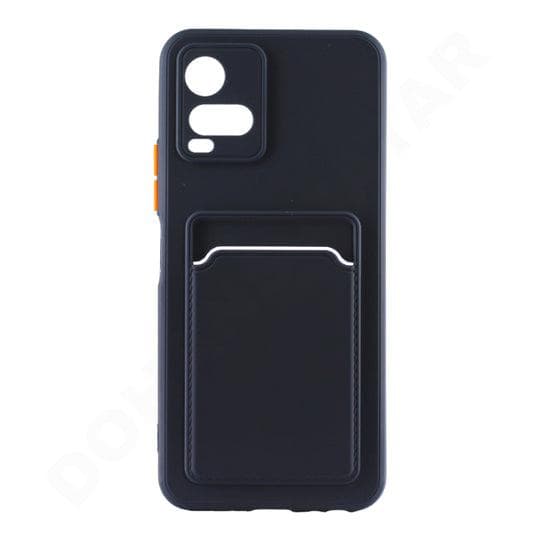 Dohans Mobile Phone case Dark Blue Vivo Y21/ Y21S/ Y21T/ Y33S Silicone Card Holder Cover & Case
