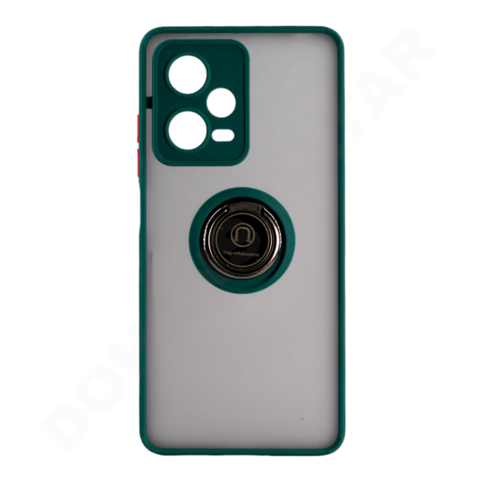 Compatible con Redmi Note 12 0.18 oz Case Ring Holder Magnet Green, Xiaomi  Redmi Note 12 Funda para teléfono Funda de silicona a prueba de golpes